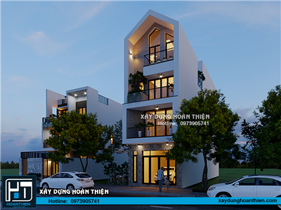 Mẫu nhà ống hiện đại 4 tầng 2023 tại Hải Phòng